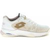 Dámska tenisová obuv Lotto Mirage 100 II Clay W All White/Warm Taupe EUR 40,5