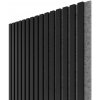 WALL CONCEPT akustický panel čierna, sivý filc + MDF, 2750x604x21 mm, 1,66 m2