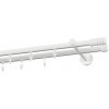 Garniža 19x19mm drážková tyč - 2rady - TECHNO - biela