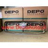Škoda SUPERB 12/01-2/08 chrómová lišta prednej masky /do r.v7/06