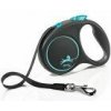 Vodítko FLEXI Black Design S opasok 5m/15kg modrá NEW