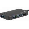 NATEC NHU-1343 Natec Hub USB 3.0 Moth 4-ports, Black, USB-C