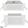 ECOLIGHT Zapustená LED stropná lampa 6W 660lm 4000K biela
