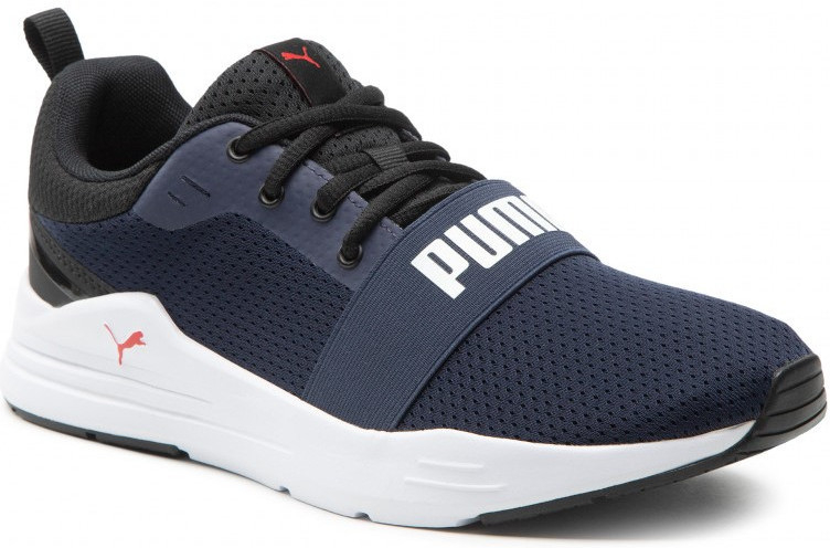 Puma Pánske bežecké topánky Wired Run čierna biela