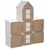 Atmosphera for Kids Modulárny regál na hračky hrad juta 32x95x109 cm