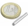 SOLLAU Neodymový magnet valec D 4x25 mm, N42,ponikelovaný