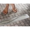 Bielbet koupelnový žlab celonerezový - vlna 70 cm