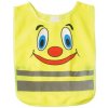 Reflexná vesta cez hlavu pre deti, zelenožltá Klaun