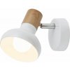 RABALUX 5943 Holly spot E14 1x40W biela, imitácia dreva