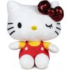 Play by Play Hello Kitty 50th Anniversary Plush Figure Red Bow Yellow Shirt 22 cm