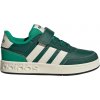 Detská voľnočasová obuv adidas, BREAKBASE J Zelená,Tmavo zelená,Biela 34