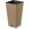 PROSPERPLAST Kvetináč FURU SQUARE ECO WOOD 35cm naturo