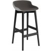 Normann Copenhagen Barová stolička Hyg Barstool, 75 cm – sivá/tmavosivá/čierny dub