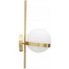 Zlaté nástenné svietidlo sklenená guľa Glamy C Mauro Ferretti