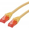 Roline 21.15.2524 RJ45 sieťové káble, prepojovacie káble CAT 6 U/UTP 1.50 m žltá netienený, bez halogénov, samozhášavý 1 ks; 21.15.2524