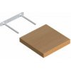 DOMAX Polica samonosná buk 235x235 mm FS25/25
