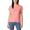 Columbia Dámske komfortné tričko Sloan Ridge™ Graphic SS Tee červené Farba: Juicy Heather, Veľkosť: M