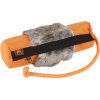 Firedog Snack dummy veľký oranžový s kožušinovým kruhom