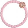 By Eloise London Bling Charms Disco Ball náramok / gumička do vlasov ballet pink