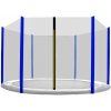 Aga ochranná sieť 305cm na 6 tyčí čierna sieť/modrá