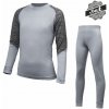 SENSOR MERINO IMPRESS SET detský tričko dl.rukáv + spodky sivá/maori Veľkosť: 120