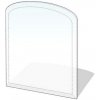 Lienbacher Sklo pod kachle 1200x1000x8 mm poloblúk LB0070 + záruka 3 roky zadarmo + záruka 3 roky zadarmo