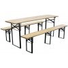 Set pivny DORTMUND Standard3, stôl 175x46x77 cm, 2x lavica 175x23x47 cm, drevo 25 mm 802027A