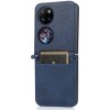 Peňaženkové puzdro Lambskin Texture modré – Huawei P50 Pocket
