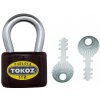 TOKOZ 112/50 SV visiaci bezpečnostný zámok + 2xkľúč zbrúsené 3 zuby - PRE ENERGETIKOV