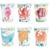 Papierové poháre OCEAN Podvodné zvieratá 220 ml 6 kusov Narodeninové
