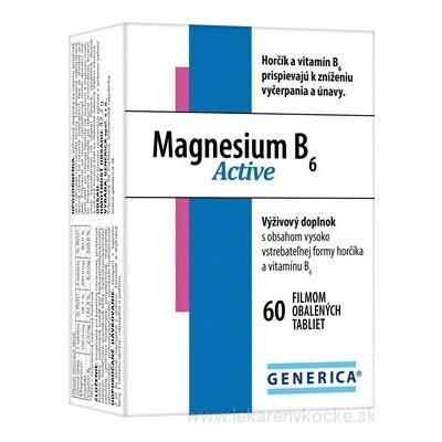 GENERICA Magnesium B6 Active tbl 1x60 ks
