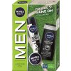 Nivea Men Black & White antiperspirant v spreji 150 ml + Active Clean sprchový gél na tvár a telo 250 ml + Creme krém na tvár a telo 30 ml