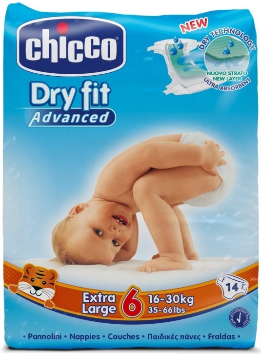 CHICCo Plienky Extra Large 16-30 kg 14 ks