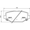 BREMBO Sada brzdových platničiek kotúčovej brzdy P11032
