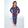 Dievčenské pyžamo CORNETTE Kids Girl Meadow tmavo modrá