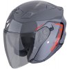 Moto přilba SCORPION EXO-230 CiT-E šedo/červená - Velikost L