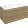 Sapho EZARA umývadlová skrinka 99,8x52x46cm, dub cuneo EZ101-2525