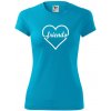 Friends (párové tričko) - Dámske Fantasy športové (dresovina) - 2XL ( Svetlý tyrkys )
