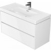 Cersanit Crea, závesná skrinka pod umývadlo 100x45 cm, biela lesklá, S924-021