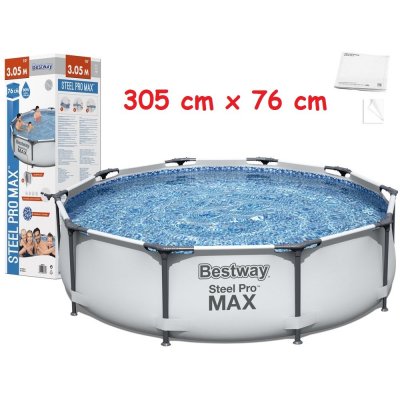 Bestway 56406 Bazén s kovovou konštrukciou Steel Pro MAX 305 x 76 cm