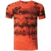 RUSTY NEAL tričko pánské 15265 regular fit L oranžová