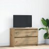 VidaXL TV stolík Artisan Oak, 80x35x54 cm, lepené drevo