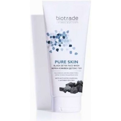 BioTrade Pure skin Detoxikačný čistiaci gél s aktívnym uhlím 200 ml