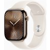 Apple Watch Series 10 GPS + Cellular 46mm Zlatý titan s hvězdně bílým sportovním řemínkem - M/L