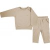 KOALA Kojenecké tričko s dlohým rukávem a tepláčky Bello beige Bavlna/Elastan 68 (4-6m)