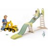 Smoby Set šmykľavka a bager so sedadlom Super Megagliss 2v1 Life s nastaviteľnou dĺžkou šmyku 360 cm a nákladné auto Maxi Power