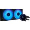 CHIEFTEC vodní chlazení CPU Iceberg 240, 2x120mm ARGB, ARGB vodní blok, LGA1851, AM5, černá CLC-240-RGB