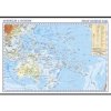 Austrálie a oceánie obecně zeměpisní mapa rejstřík a tabulky nástěnná mapa