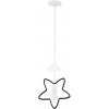 Candellux | Detský luster na lanku STARS 1xE27/20W/230V čierna/biela | CA1141