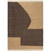 Ferm Living Koberec Forene 140x200, tan/chocolate